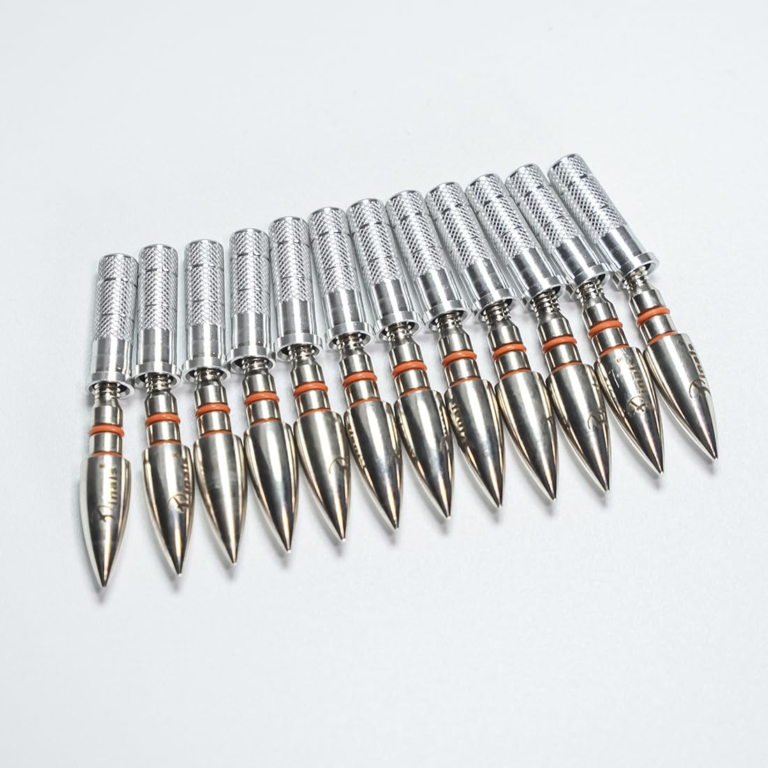 Archery 100 Grain Field 19/64" Arrow Points Tips Target and Aluminum Inserts for Compound Recurve Bow Hunting 12Set
