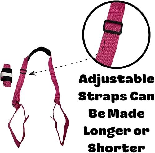 Miniatura 2 de NGIL Paquete de 2 correas de transporte ajustables para sillas de playa, correas de transporte plegables universales para camping, picnic y al aire