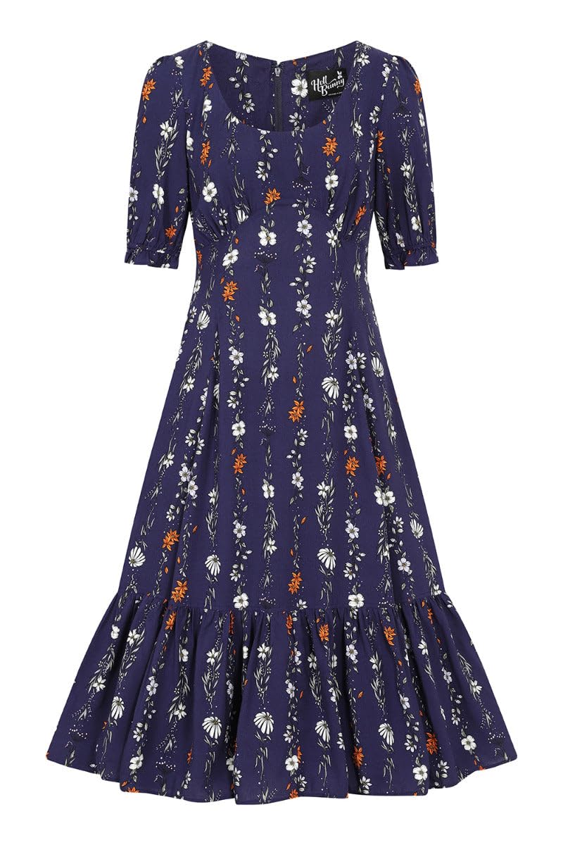 Hell Bunny Asta Maxi Dress Blue