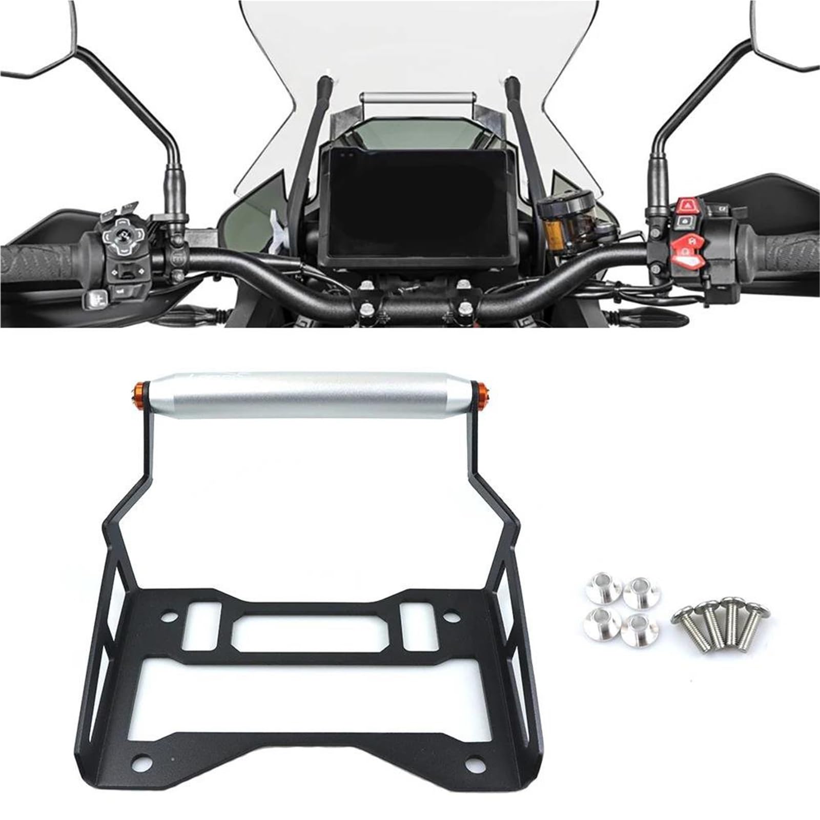 Support De Navigation GPS pour Moto pour 1290 ADV Adventure Super S R avec Support De Téléphone Portable Intégré GPS Support(12mm)