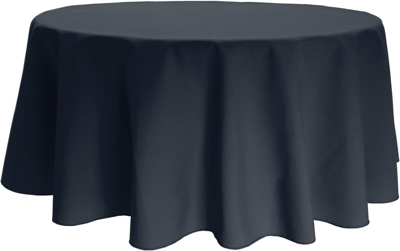 Fabric Textile Products, Inc. Milliken Signature 72" Round Tablecloths - Assorted Colors Available! (Navy Blue)