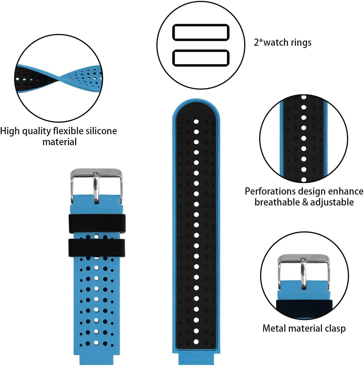 TopPerfekt Band Compatible with Garmin Forerunner 235 - Image 5
