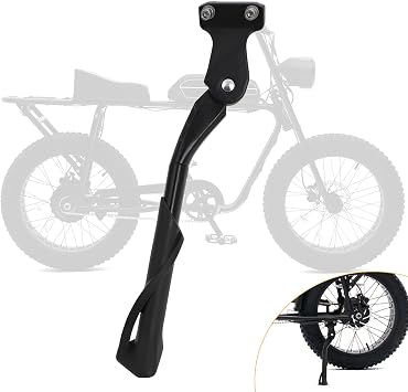 Kickstand Electric Bike Kick Stand Side Support Stand for Super 73 S1/Super 73 S2 Adjustable Rear Side Ebike Bicycles Kickstand Aluminium Alloy
