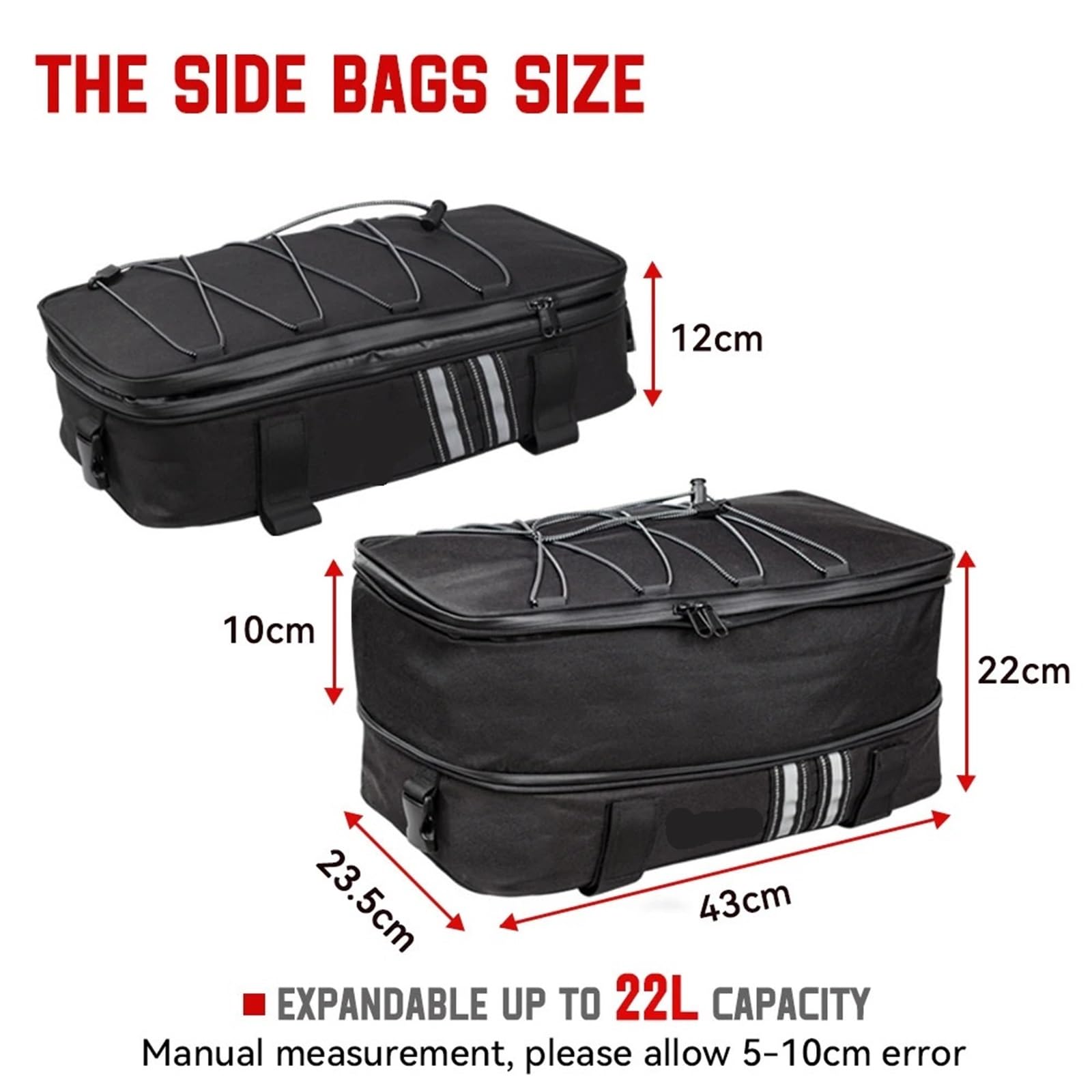 Bagaż motocyklowy torba Wodoodporna torba Top Box sakwy torba pokrowiec bagaż Tylny bagażnik Torba(3 Bags - A set)