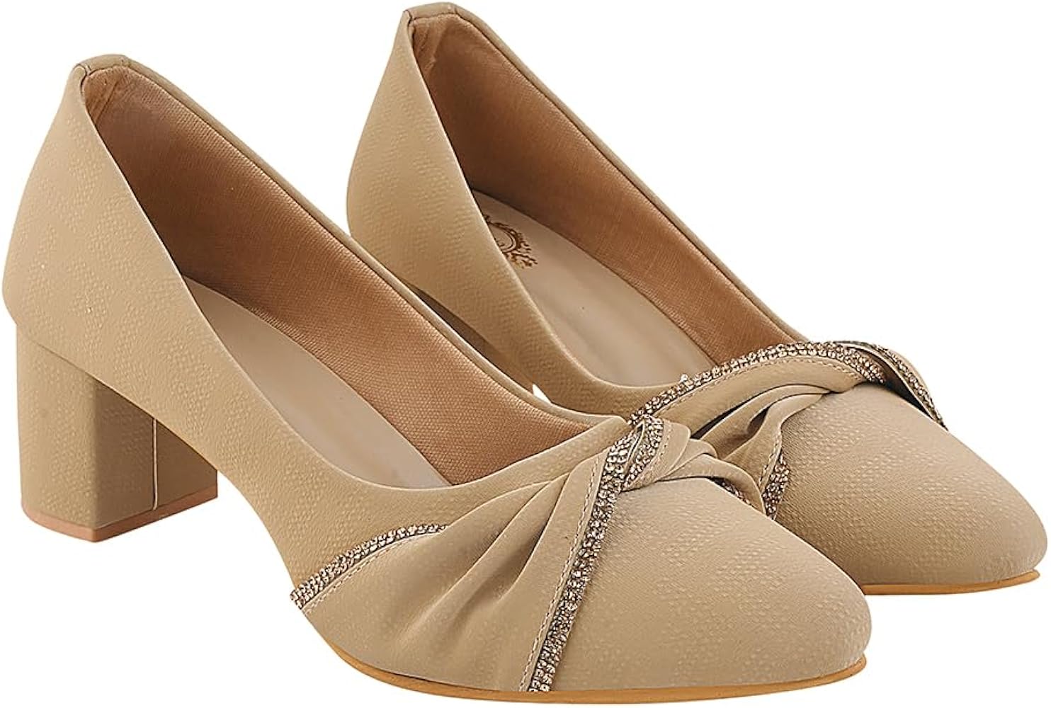 OHGA PETIT TWEED PUMPS ベージュ25.0 OHGA PETIT TWEED PUMPS