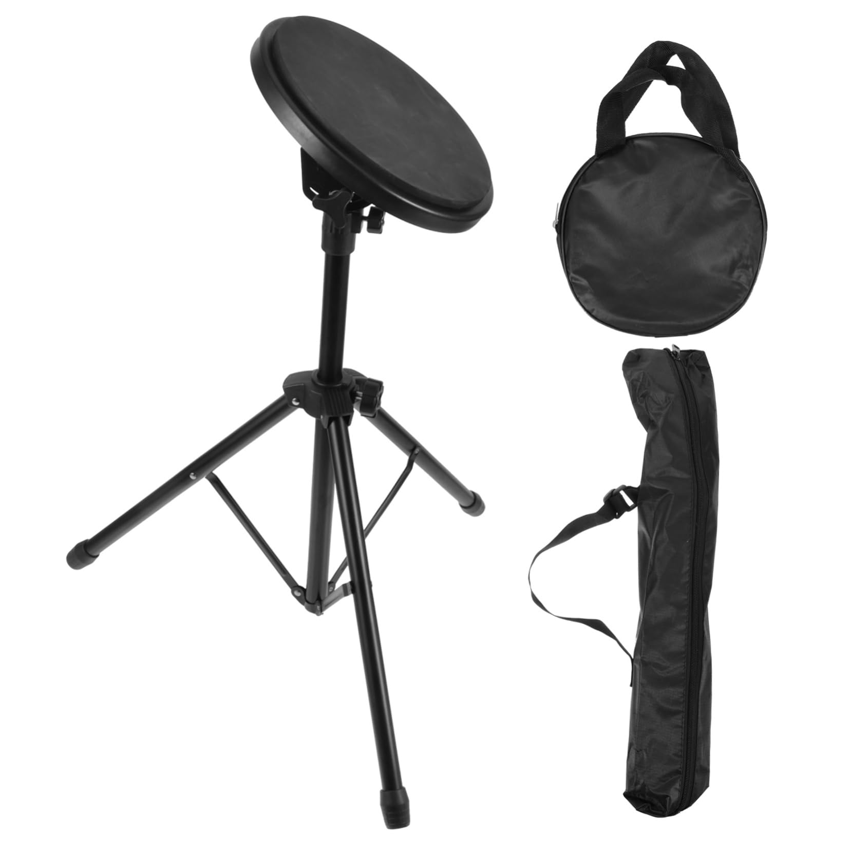 Kit de Almohadillas de Práctica de Batería Silenciosa 1 Juego Negro