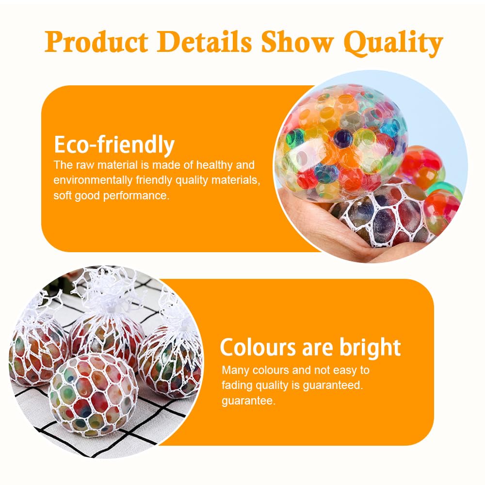 Scimmia Sfere 16 Palline Morbide Arcobaleno In Silicone - Giocattolo Antistress E Sensoriale Per Bambini E Adulti