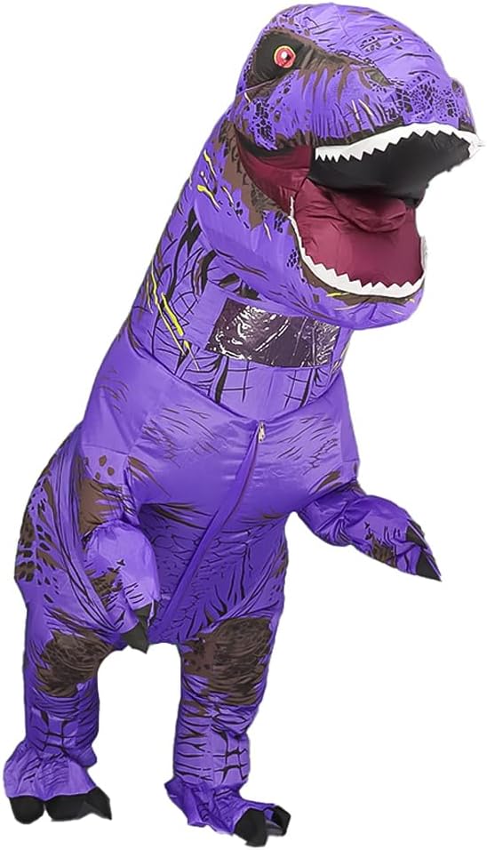 Inflatable Dinosaur Costume for Adults Blow up T-rex Costume Funny Party Dino Costume Fancy Halloween Costume Suit