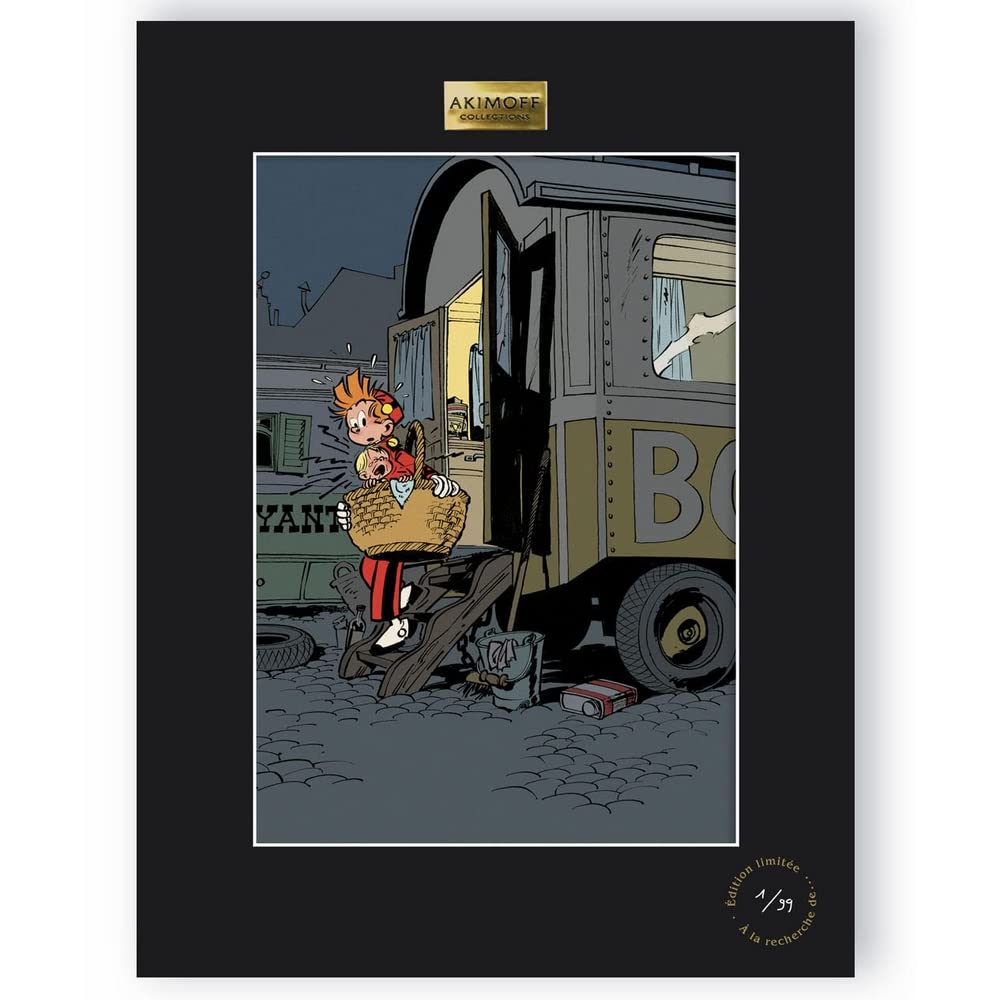 Cartel Spirou y Fantasio de Franquin para nostálgicos del cómic