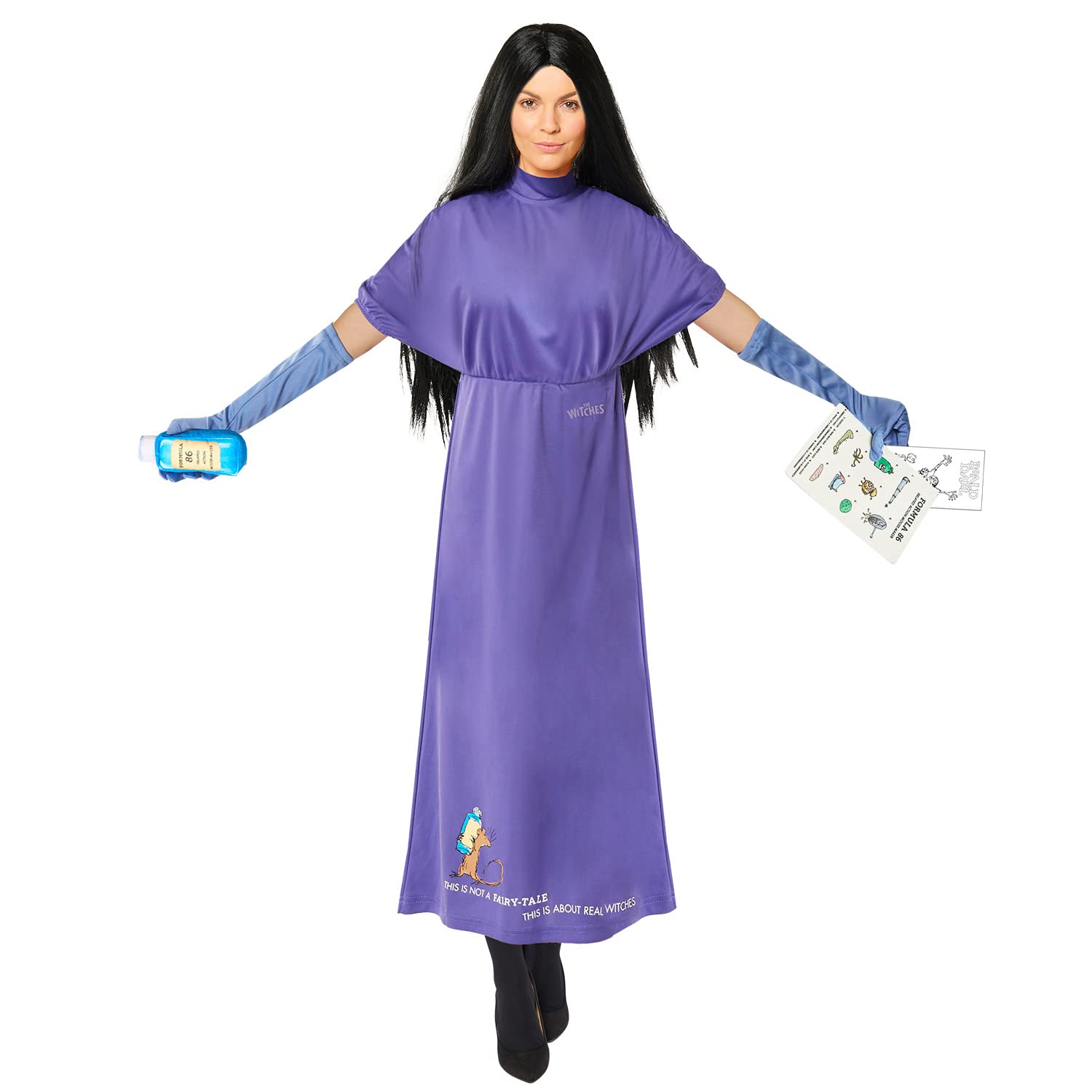 amscan 9916923 - Women's Official Roald Dahl Grand High Witch Adults World Book Day Costume Size: 10-12