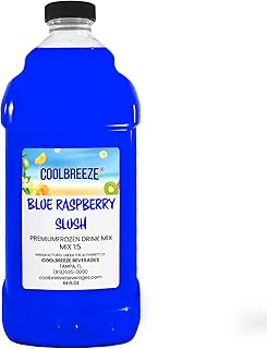 Cool Breeze Beverages Ready to Use Slush Mix, Blue Raspberry, 1/2 gal