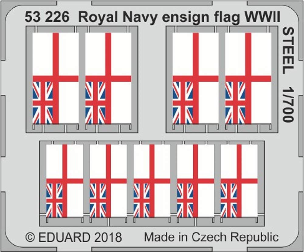 Eduard Various Photoetch 1:700 - Royal Navy Wwii Ensign Flag Steel