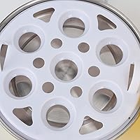 Vista 8 de Caldera de huevo rápida de forma de pollo multifuncional eléctrica, capacidad de 7 huevos, apagado automático, mini máquina de desayuno, olla rápida