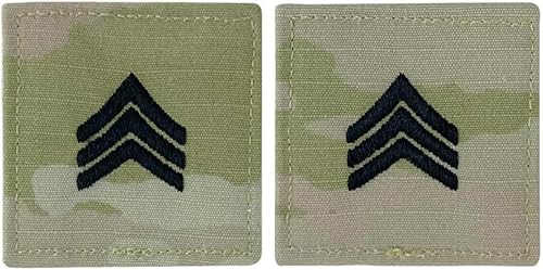 OCP brodé de l'armée avec insigne de rang de crochet : Sergent