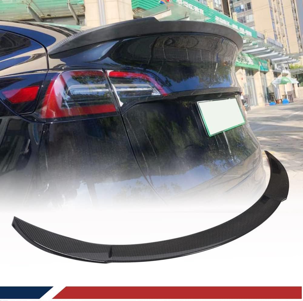 Model Y Carbon Fiber Rear Trunk Spoiler for Tesla Model Y 2019-2024 Sport Utility 4-Door Custom Parts Rear Wing Trunk Lip Spoiler Body Kits Factory Outlet