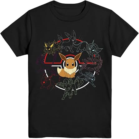 Pokemon Mono Eeveeloutions Eevee Boys T-Shirt