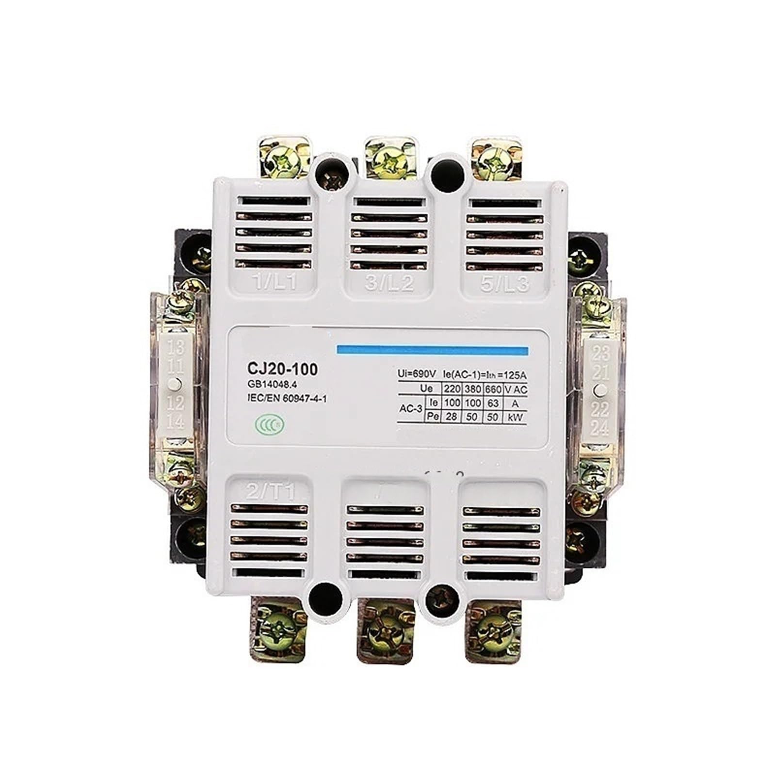 Contacteur triphasé CJ20-160A évite les surcharges sur circuit CA 220V - 7