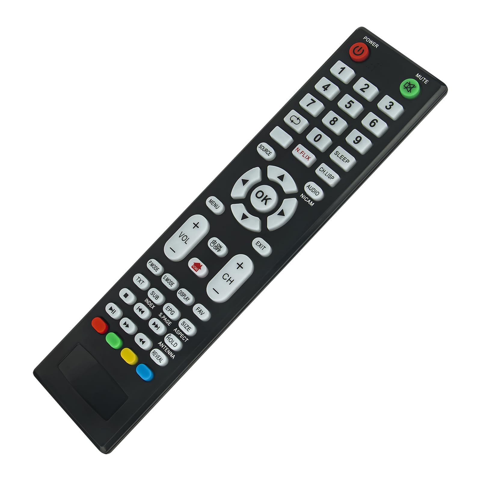 Telecomando Infrarossi Di Ricambio Per TV BOLVA | Compatibile Con S-4088, S-3288, S-4098, S-4366, BL-6566S, Facile Da Usare Senza Programmazione