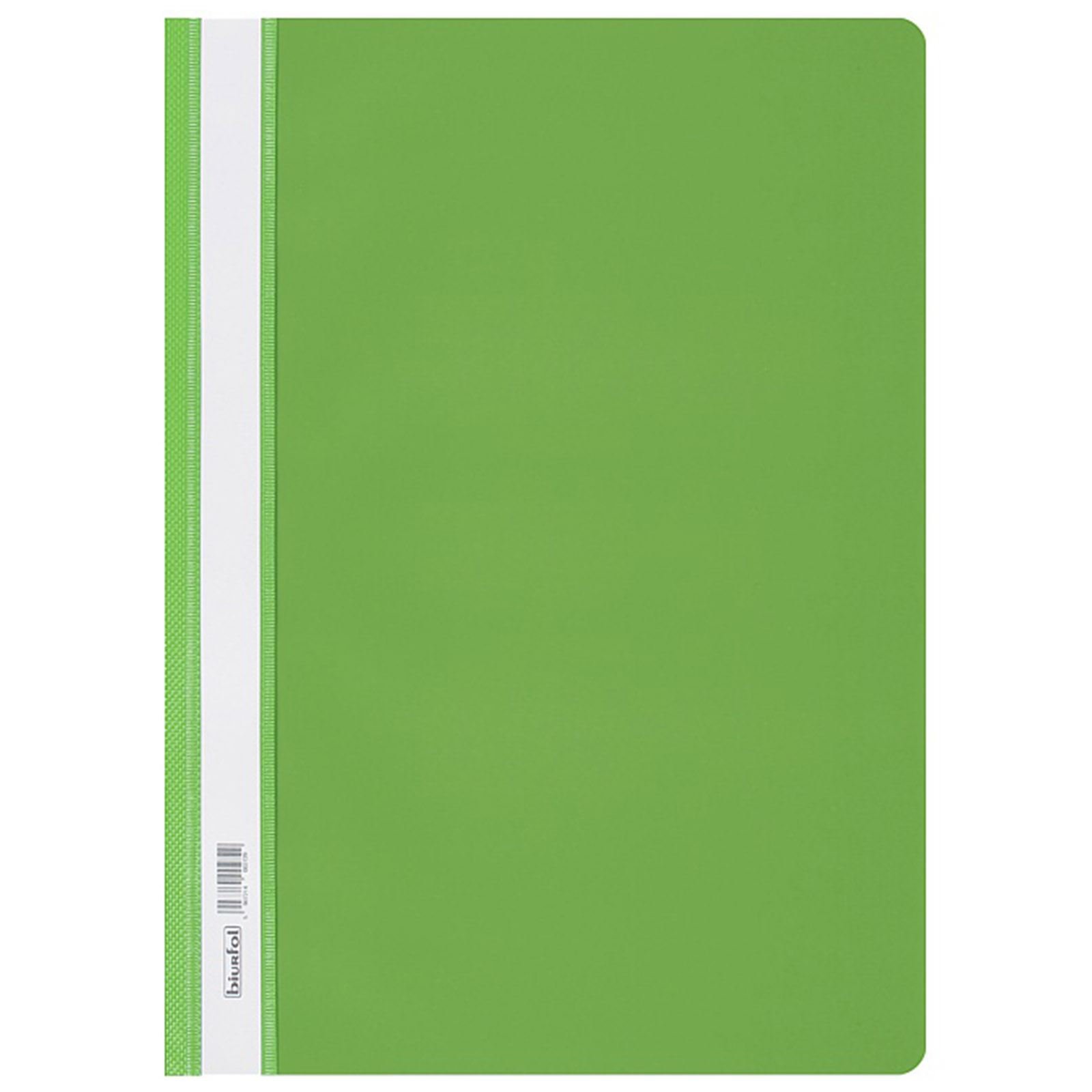 OFFICE CENTRE 5 x Light Green Clear Cover A4 Presentation Project Folders Hard Document File Organiser Holder Case 2 Prong Display
