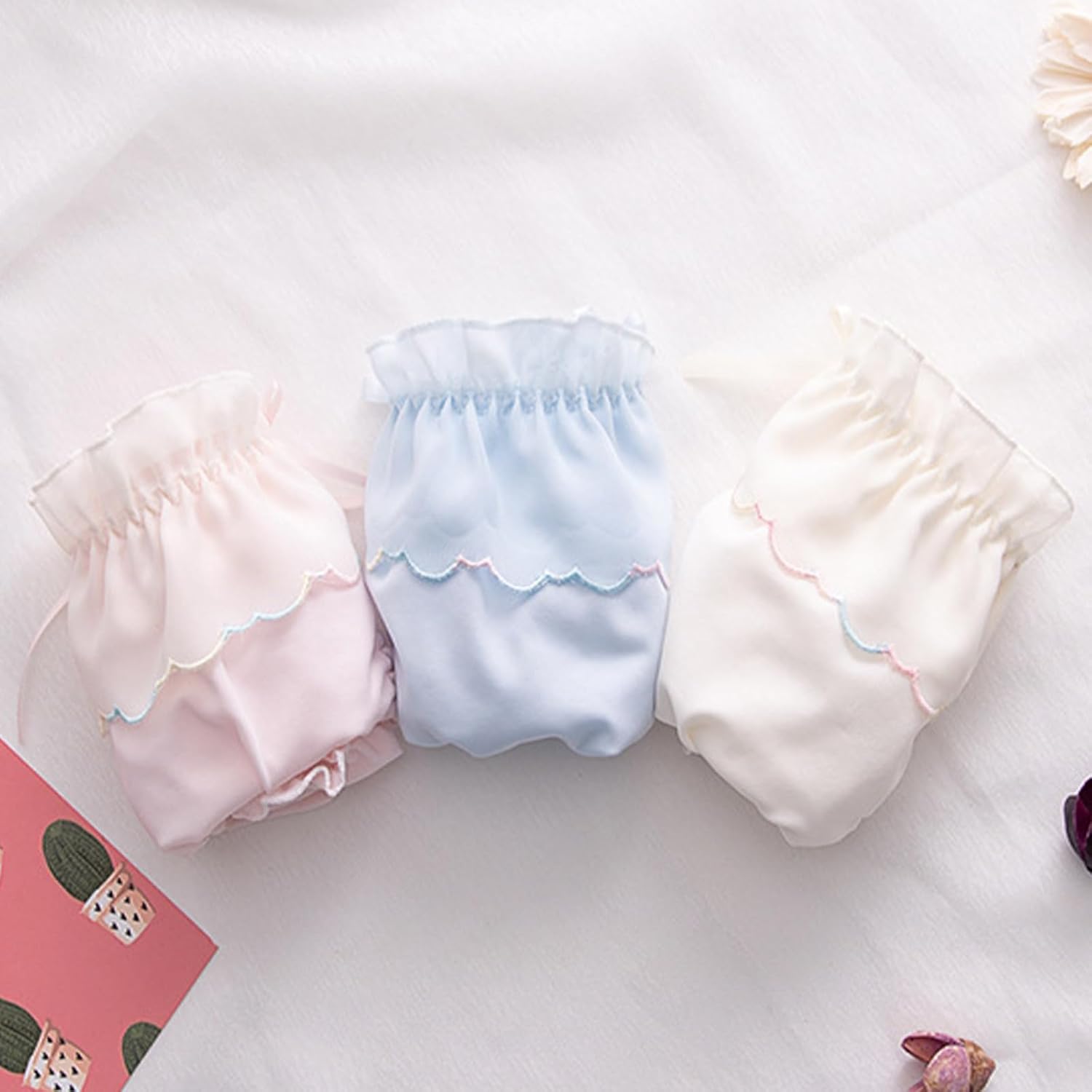 YOMORIO Cute Anime Panties Strappy Milk Silk Briefs Japanese Lingerie