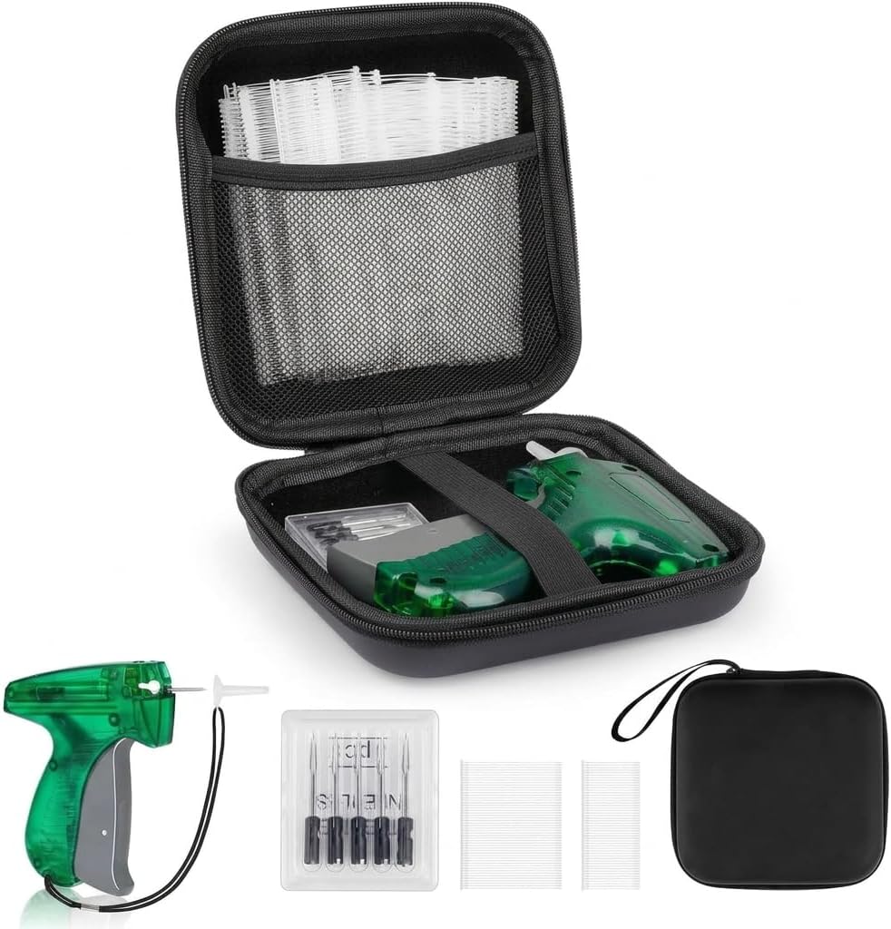 LIFKOME Price Attacher for Clothes 1 Set Clear Green Plastic Retail Tagger