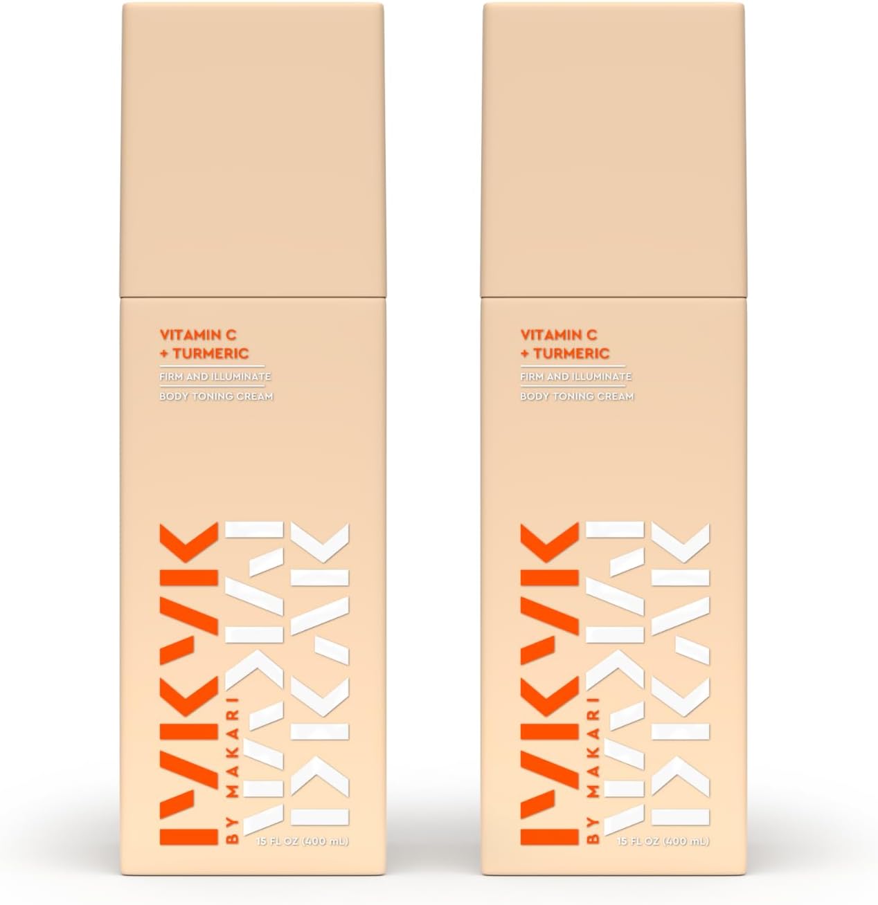 IYKYK Vitamin C + Turmeric Body Toning Cream 2 Pack | Lightweight Firming Lotion for Women | Helps Improve the Look of Dark Spots | Vegan, Fragrance-Free