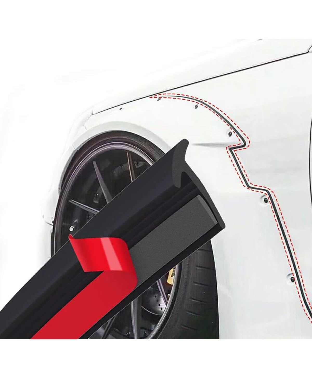 Striscia Di Tenuta In Gomma Per Auto Universale Striscia Di Tenuta Morbida Con Isolamento Acustico Fascia Elastica Per Bordi Adesivo Per Porta Tronco Guarnizione Copertura Del Motore