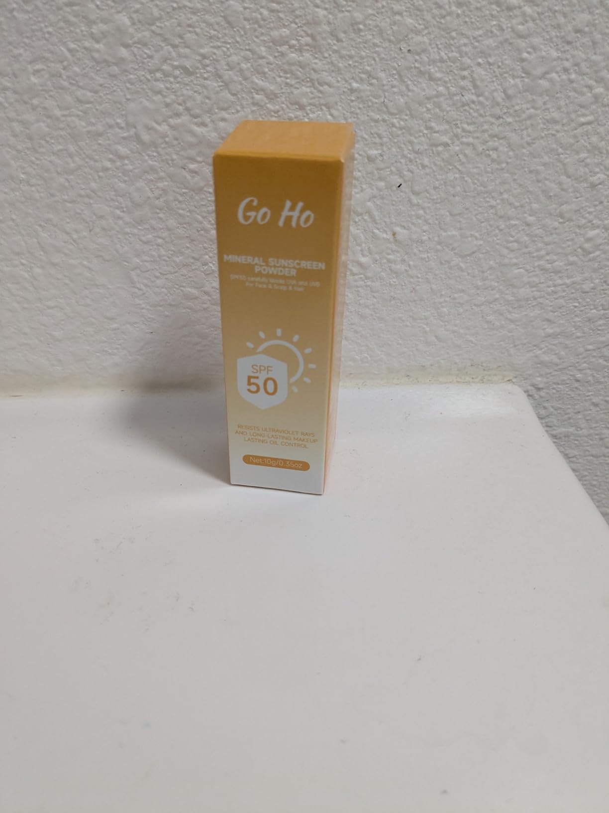 Go Ho Mineral Sunscreen Spray Setting Powder,SPF 50,Translucent,Natural Loose Matte Mineral Sunscreen Powder Spray Face Makeup,For All Skin Tones,Hair and Scalp