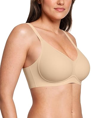 Vertvie Womens Seamless Bra No Underwire Comfort Push Up Bras Buttery Soft Wireless Bralette Full Coverage Sport Everyday Bra