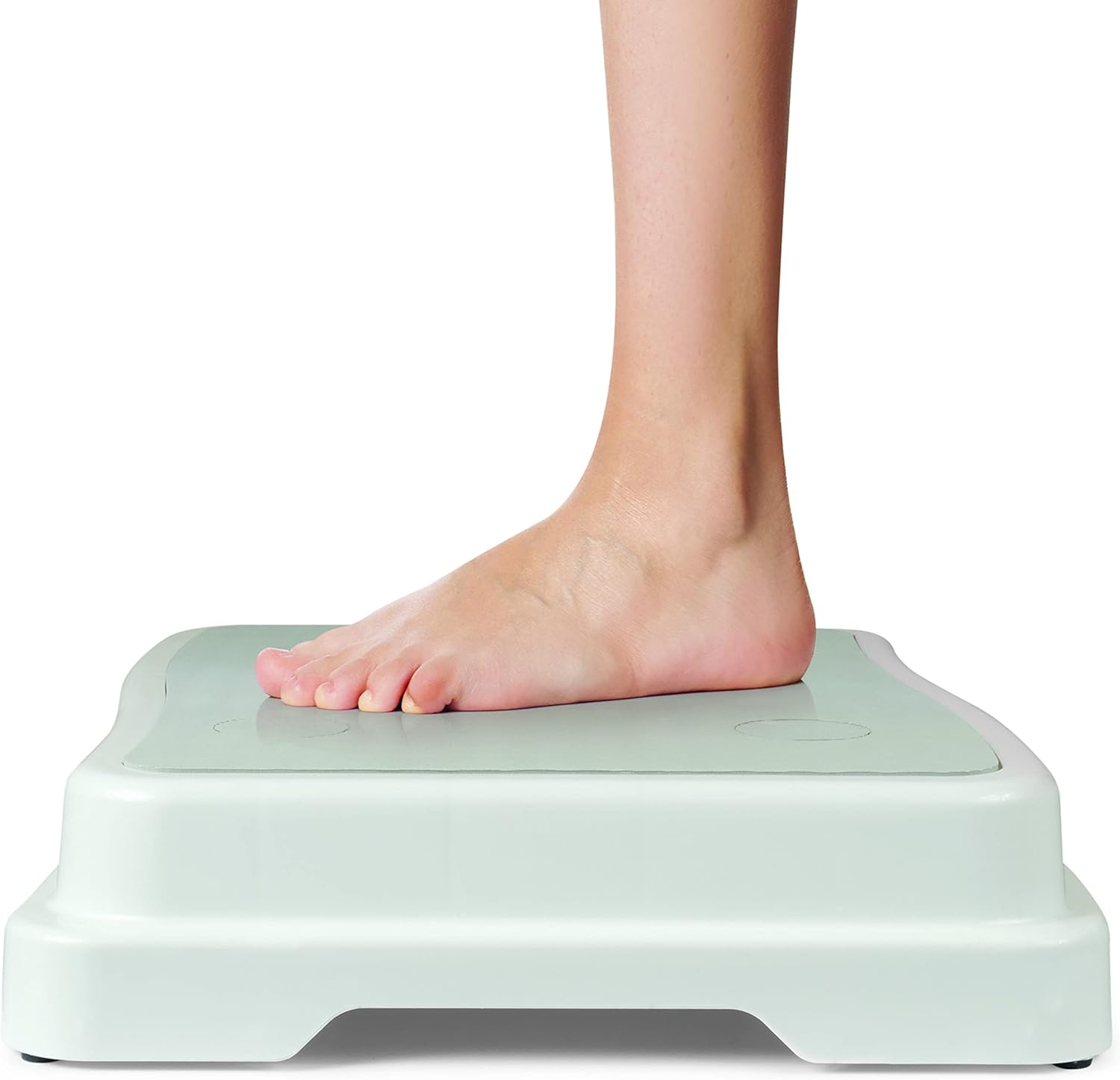 White and Gray Stackable Bathroom Safety Step with Rubber Top