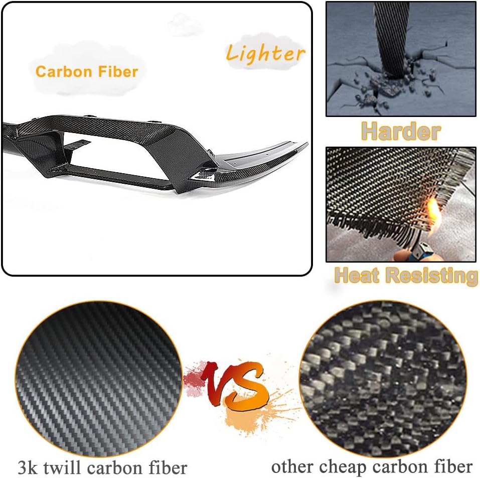 Carbon Fiber Rear Bumper Diffuser for BMW X4M F98 2019-2021 Lower Bumper Lip Didfuser Light Body Kit Factory Outlet