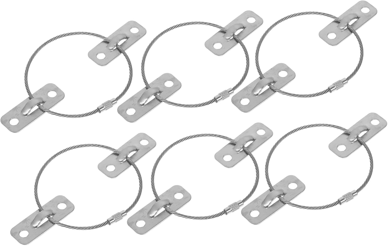 6sets Furniture Safety Straps Kit Heavy Duty Wall Anchors for Cabinets Dressers Tv Cabs Tipping Protection