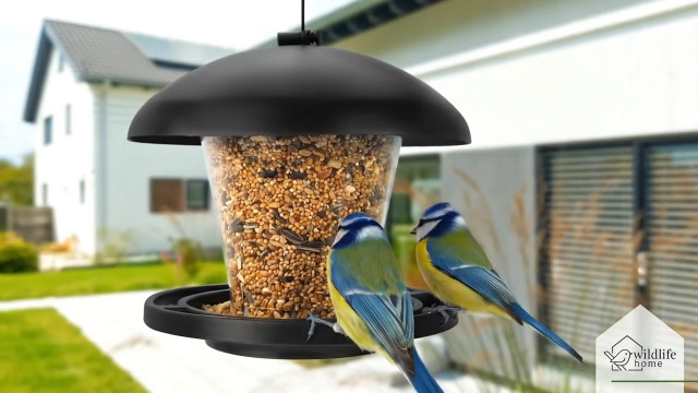 Vogelfutterspender Zum Aufhängen Metall, Vogelfutt Produktbild-Vorschau 6