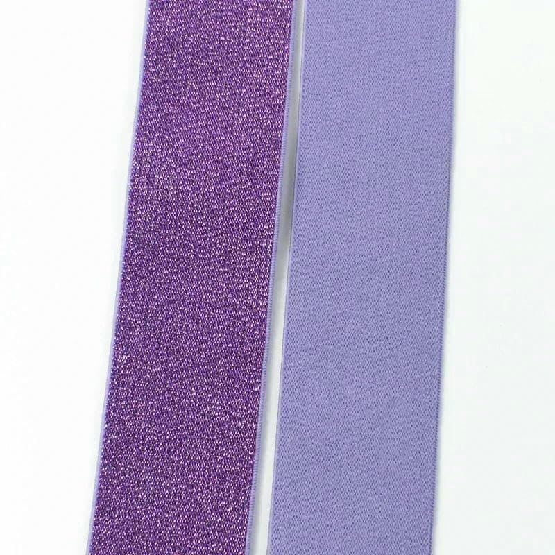 Elastyczna taśma nylonowa, Polyester Elastic Band For Sewing Bag Straps Waistband Multicolor 25-50mm X 2-10m(Purple 40mm,10Meters)