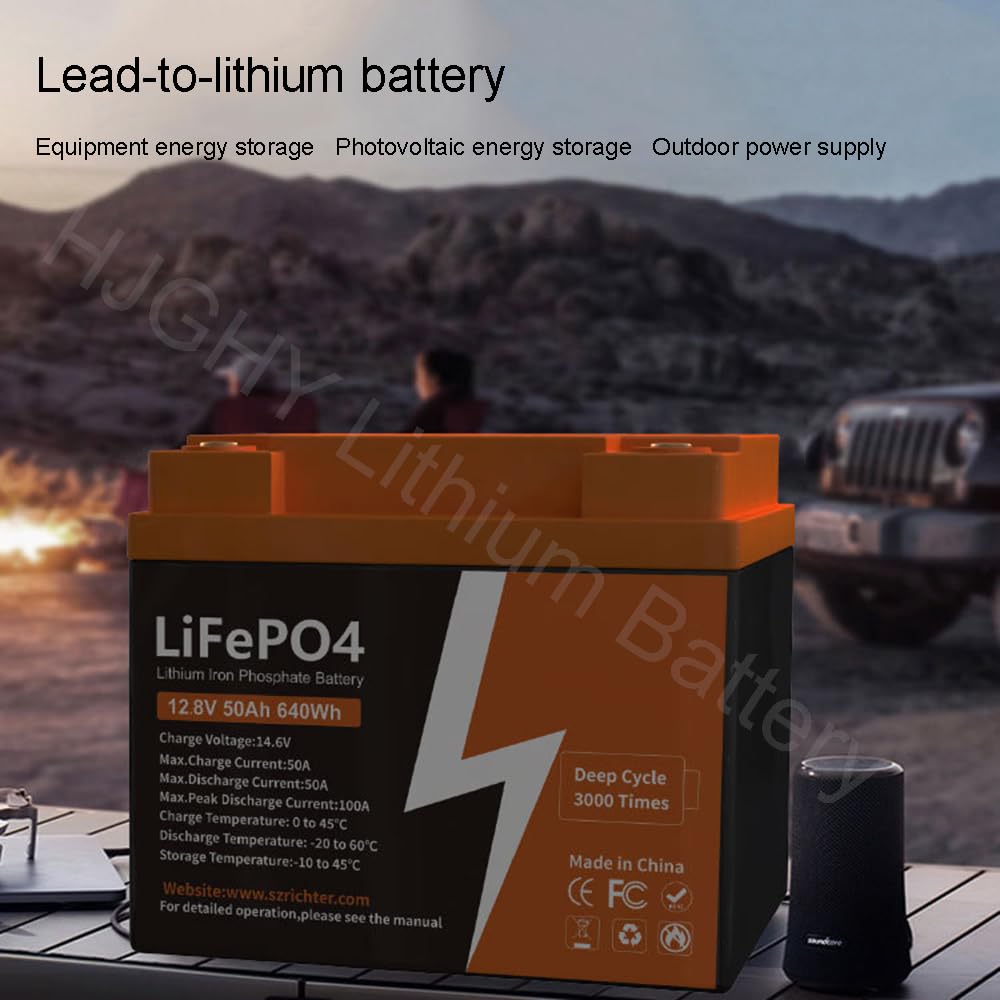 Batteria agli ioni di Litio LiFePO4 25,6 V 100 Ah 200 Ah Batteria al Litio Ferro fosfato per Camper, Nautica, accumulo di energia Domestica