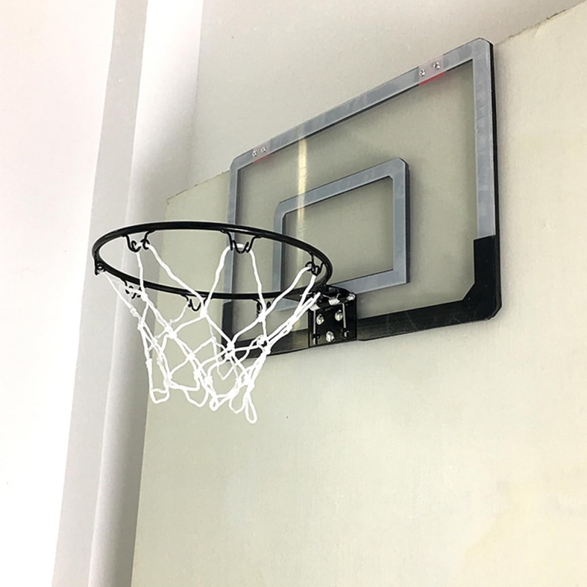 Toyvian Back of Door Basketball Hoop Portable Mini Basketball Board Easy Assemble