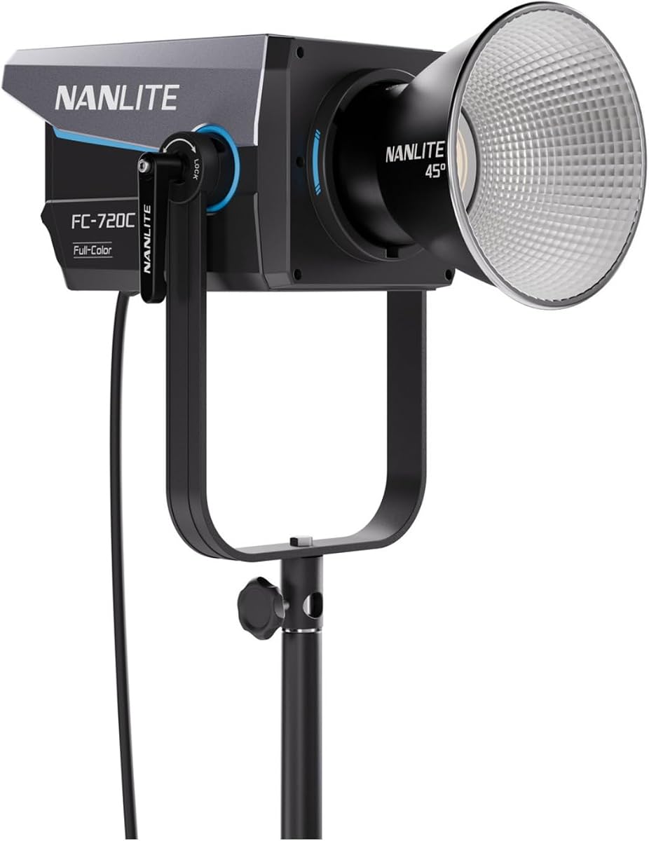 Nanlite FC-720C LED RGBW Spot Light | 750W RGBW LED with 2400-12000K CCT and Bowens mount for cinematography, photography and studio production