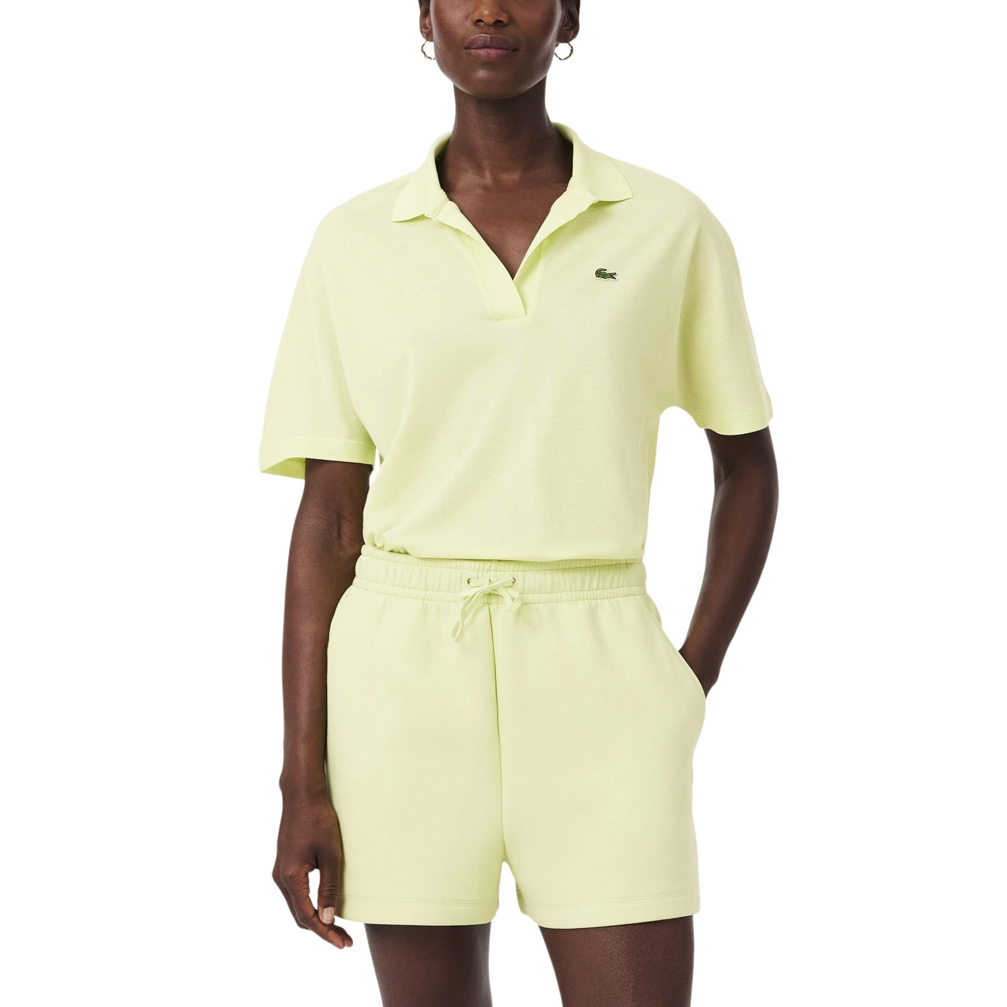 Lacoste Women's Relaxed Fit Fluid Piqué Polo Shirt