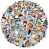 Miyazaki Hayao Aufkleber 100 Stück Cartoon Anime Vinyl Aufkleber für Laptop Wasserflaschen Skateboard Auto Motorräder Fahrrad Gepäck Computer Hydro Flask Wasserdicht Sticker