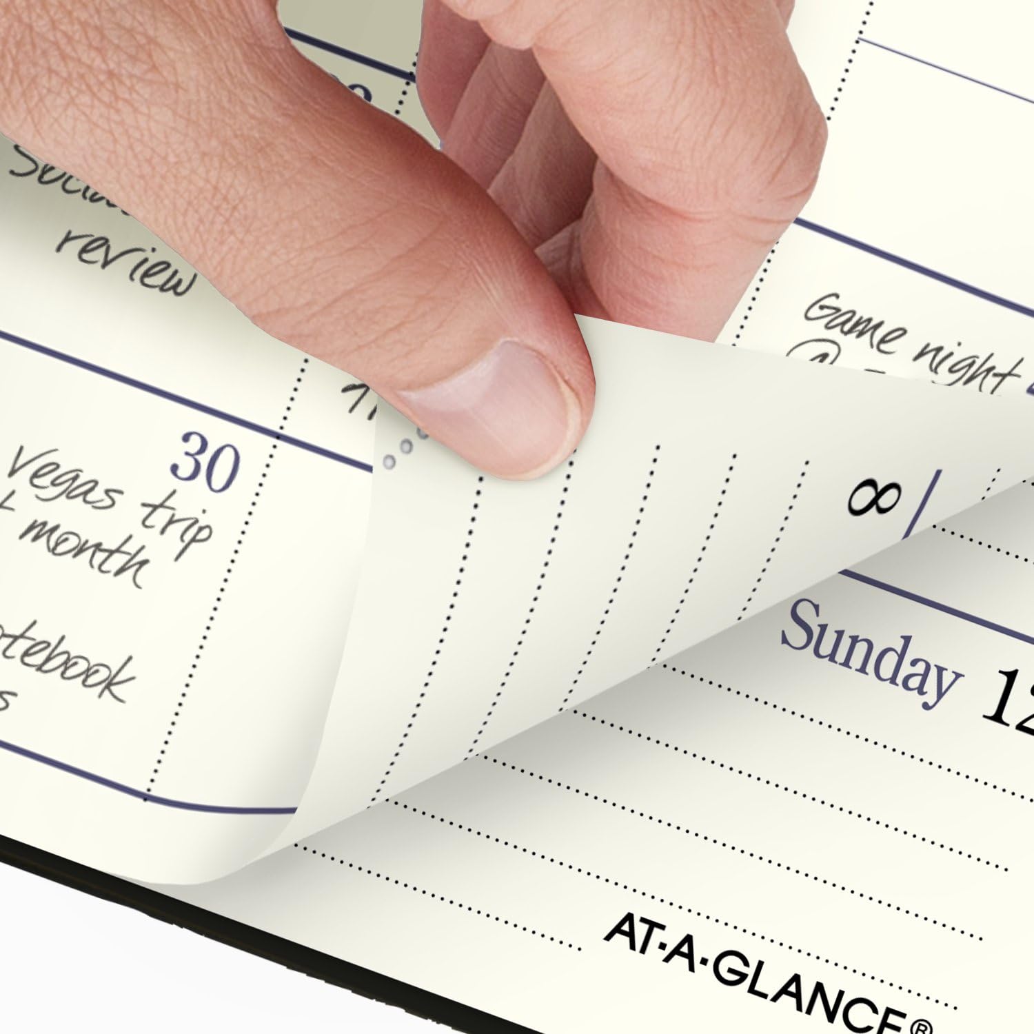 AT-A-GLANCE 7011110525 Terminplaner 2025, Wochen- und Monatskalender, 7,6 x 12,7 cm, Taschenformat, Schwarz