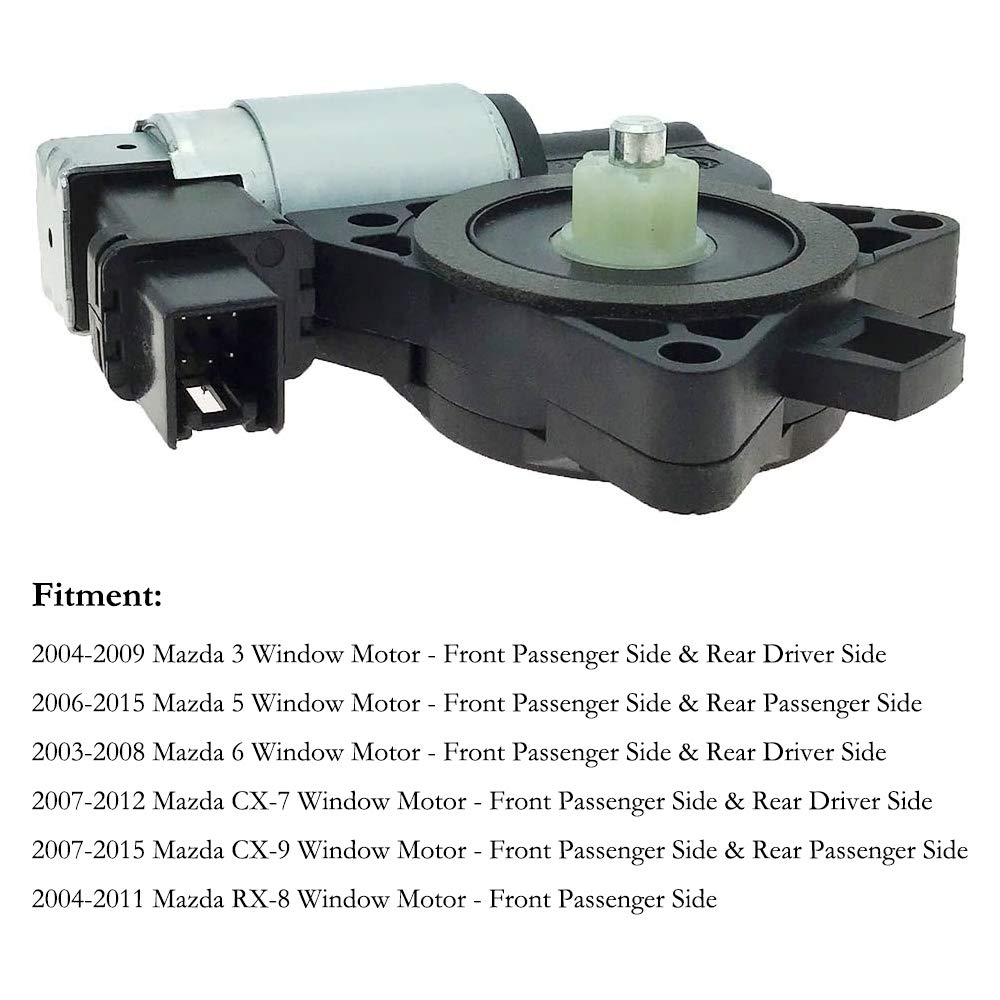 Power Window Lift Motor for Mazda 3 5 6 CX-7 CX-9 RX-8 Replaces OE G22C5858XF GJ6A5858XC D01G5858XB