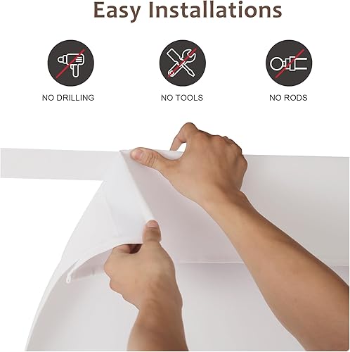 Miniatura 2 de WdFour - Cortinas para oscurecer la habitación, para ventana de puerta y puerta de cristal, cortina lateral para puerta delantera, 10 pulgadas de