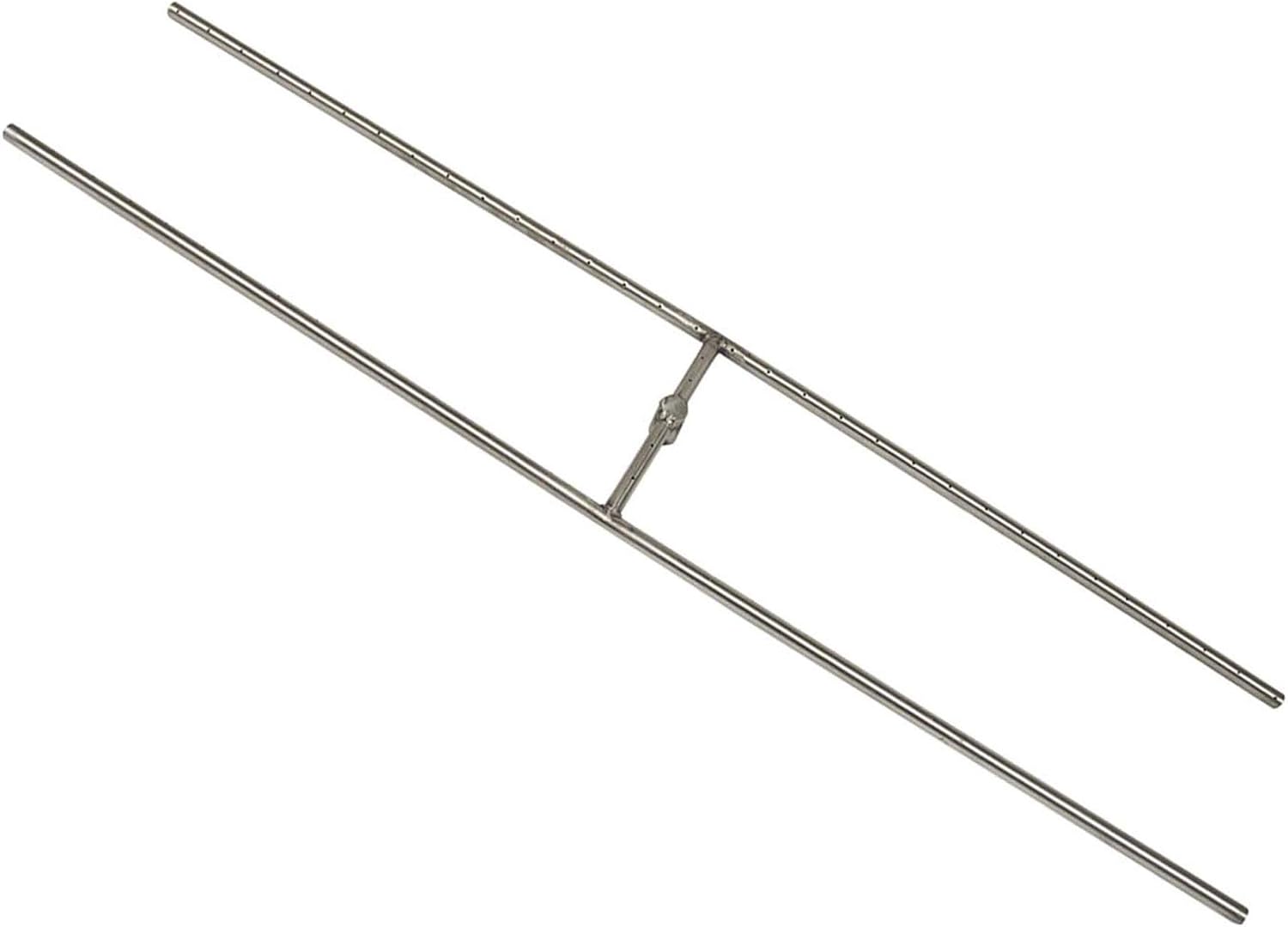 Hearth Products Controls (HPC) Rectangle Stainless Steel Fire Pit H-Burner (HBSB60-LP), 60x10-Inch, Propane Gas