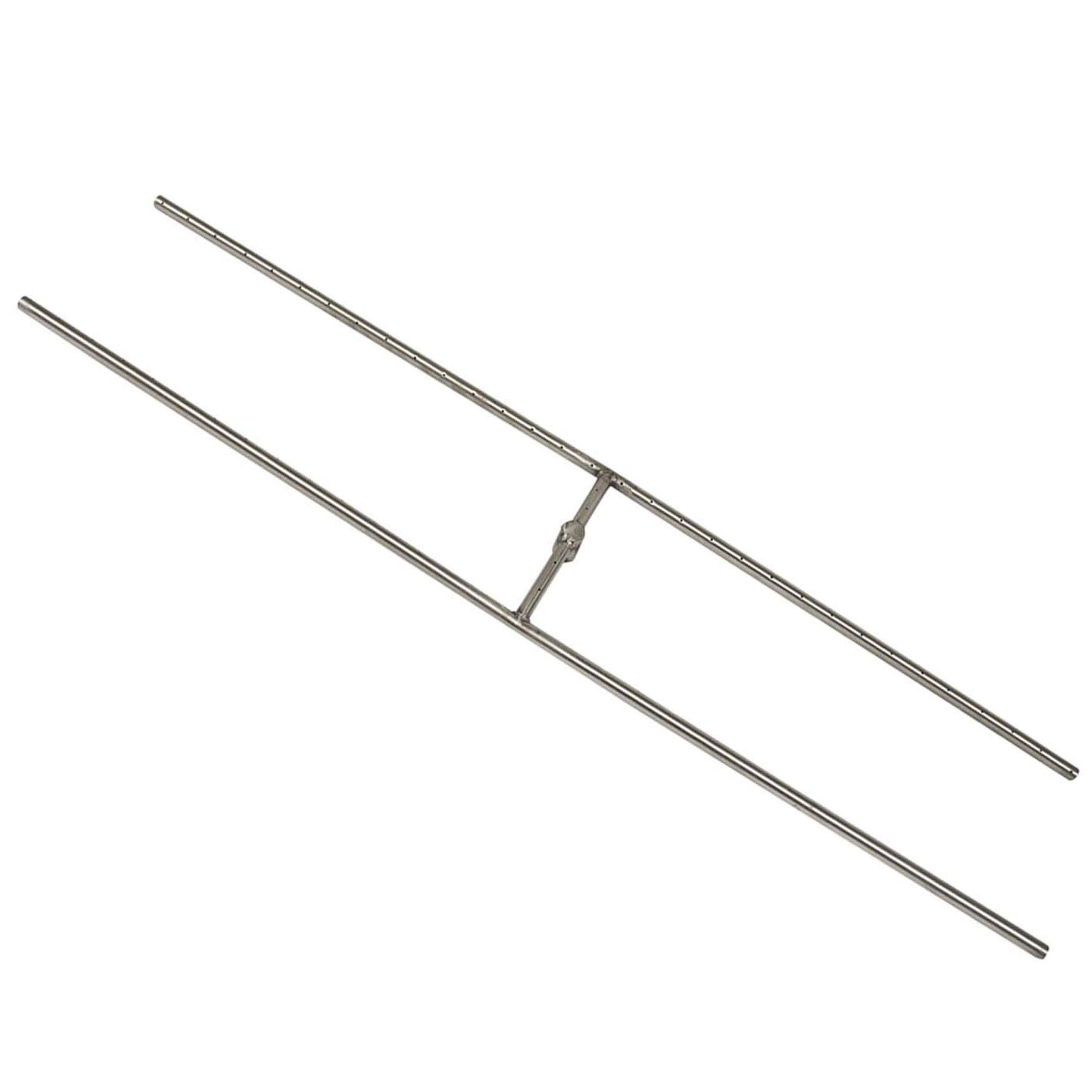 Hearth Products Controls (HPC) Rectangle Stainless Steel Fire Pit H-Burner (HBSB60-NG), 60x10-Inch, Natural Gas