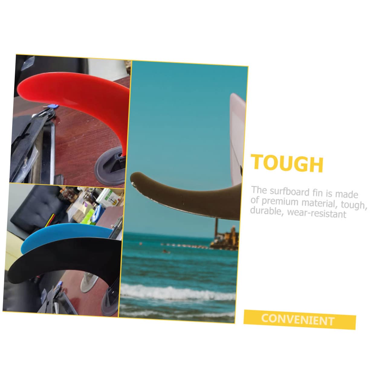 2pièces Ailerons De Surf Amovibles pour Stand up Fins De Direction Et Stabilité pour Planches Gonflables