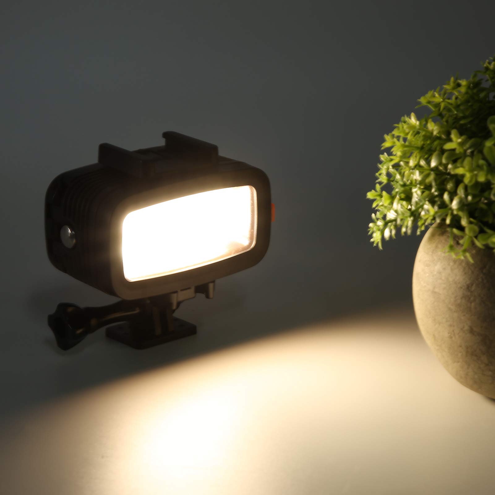 Luce LED Subacquea Piccola Luce di Riempimento per Fotocamera Subacquea Impermeabile 5500K per Uso Fotografico e Video ABS 1 unità