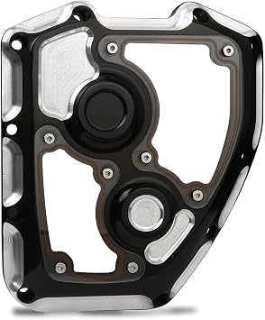 CNC Clarity Cam Cover For Harley Twin Cam Touring Electra Glide Road King Breakout Dyna Softail 2001-2017, BLACK
