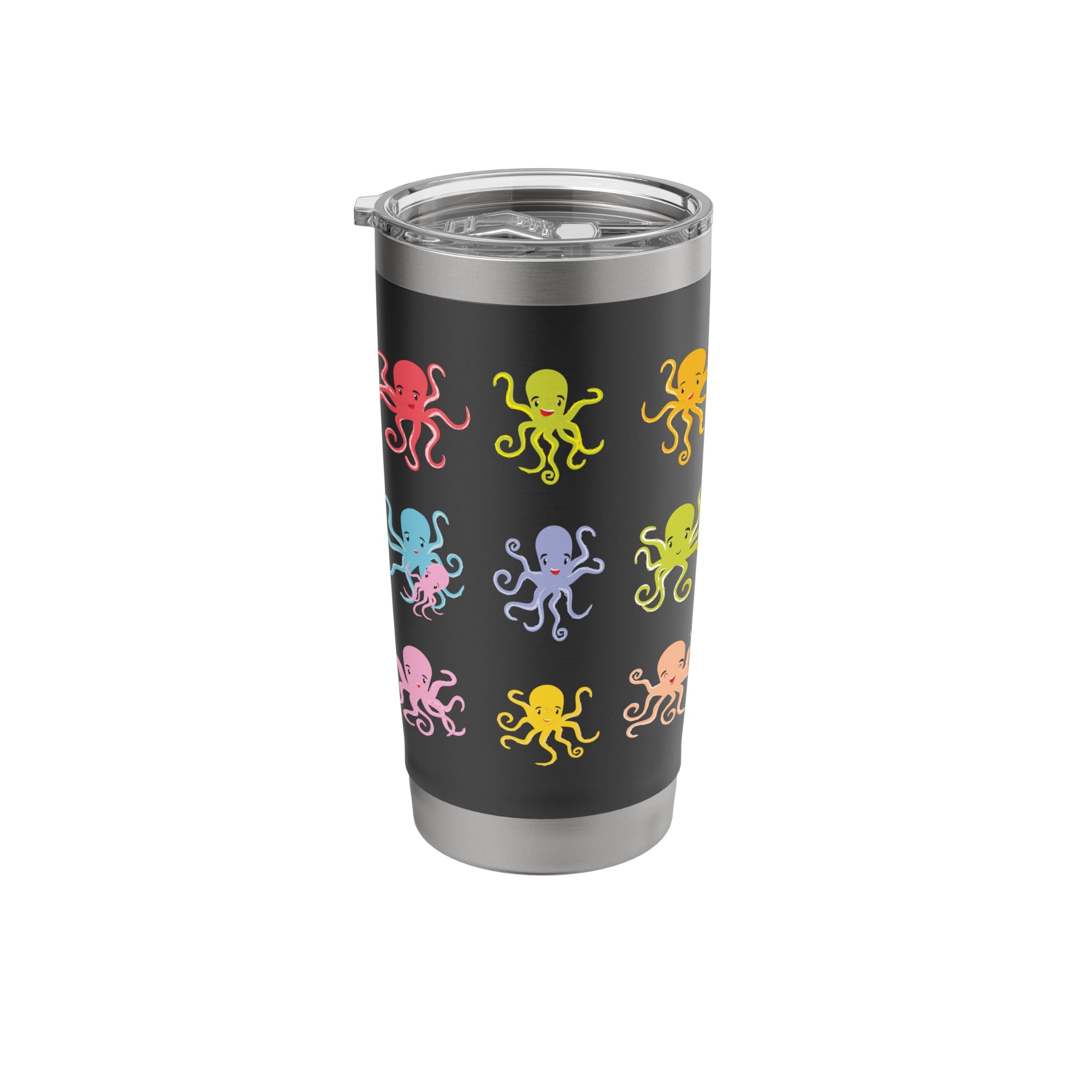 Colorful Small Octopuses - Sea Animal Lover Marine Biologist Stainless Steel Insulated Tumbler