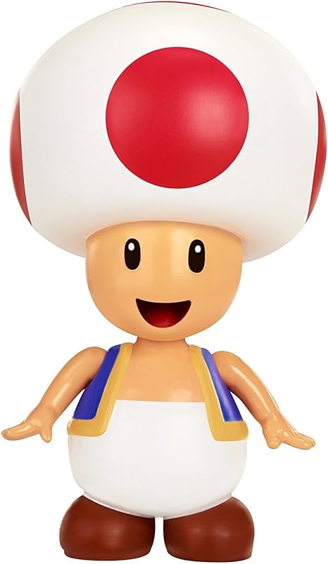 Amazon ワールド オブ ニンテンドー 4インチ アクションフィギュア スーパーマリオ キノピオ 赤 並行輸入品 フィギュア ドール 通販