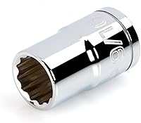 Vista 136 de TEKTON Juego de llaves de vaso de 6 puntos de 1/4 pulgadas de profundidad con riel, 11 piezas (5/32 - 9/16 pulgadas) SHD90105